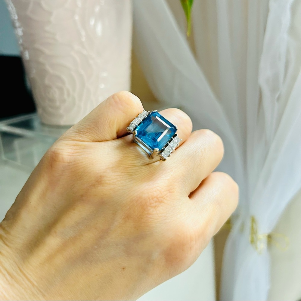🤩🥰 REAL BLUE SAPPHIRE and DIAMONDS
